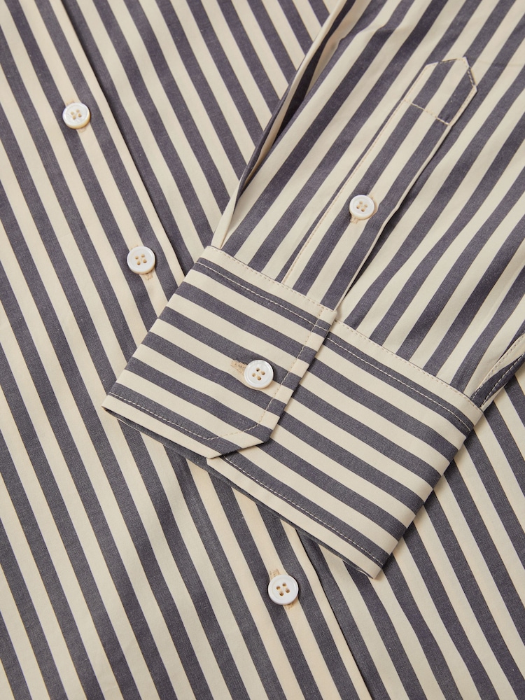 Jigsaw Cotton Poplin Stripe Shirt - Image 7 of 7