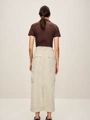 Camel Cargo Ripstop Midi Skirt - Image 3 of 6