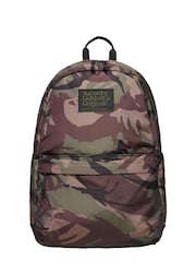 Superdry Para Camo Printed Montana 100% Cotton Backpack - Image 1 of 6