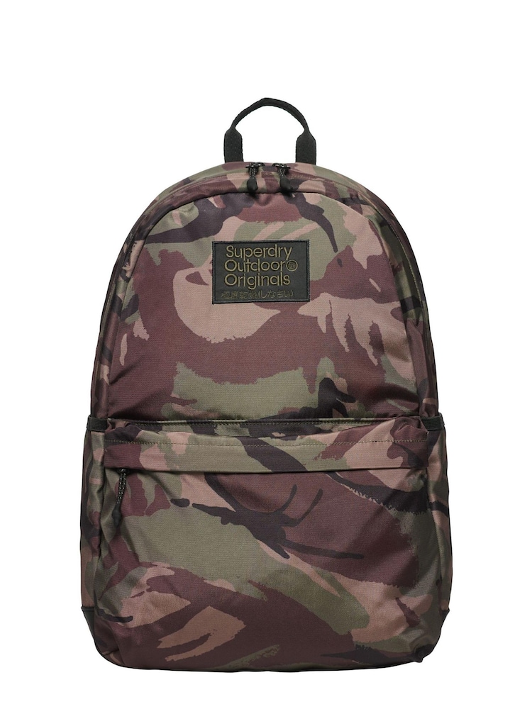 Superdry Para Camo Printed Montana 100% Cotton Backpack - Image 1 of 6