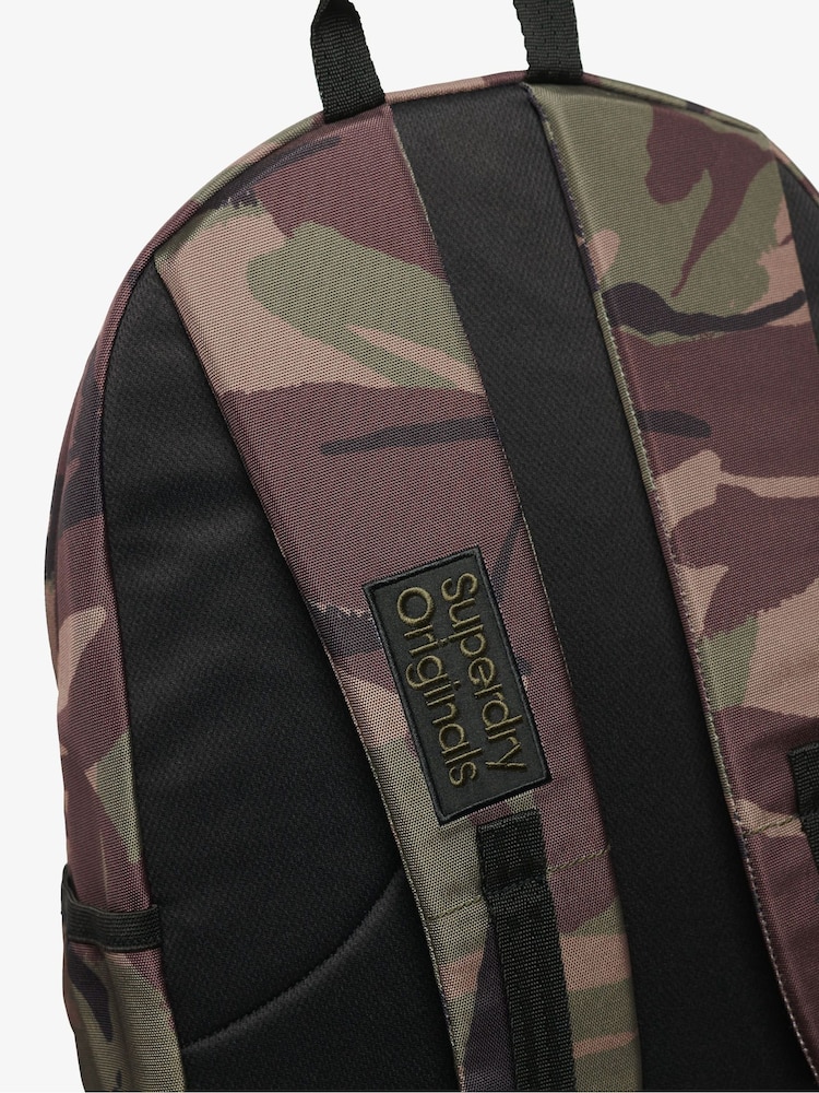 Superdry Para Camo Printed Montana 100% Cotton Backpack - Image 6 of 6