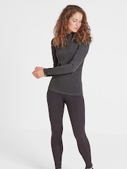 Tog 24 Grey Nevis Merino Zip Neck Base Layer Top - Image 1 of 4