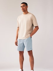 Blue/White Elasticated Waist Chino Shorts 2 Pack - Image 3 of 14
