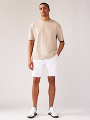 Blue/White Elasticated Waist Chino Shorts 2 Pack - Image 5 of 14