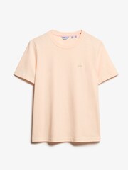 Superdry Pink Clay 100% Cotton Essential Logo Slub T-Shirt - Image 3 of 5