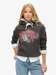 Superdry Vintage Black Tokyo vl Graphic Hoodie - Image 1 of 1
