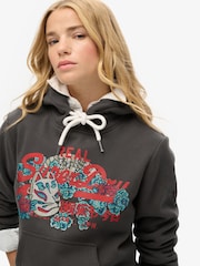 Superdry Vintage Black Tokyo vl Graphic Hoodie - Image 2 of 3