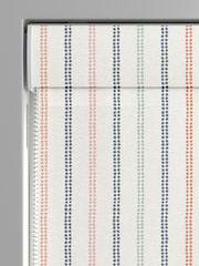 Laura Ashley Apricot Candy Stripe Made to Measure 100% Cotton Roman Blinds - Image 3 of 6
