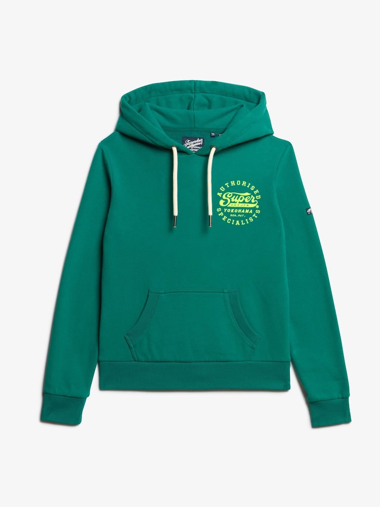 Verde de Storm - Sudadera con capucha de Superdry con gráfico bordado en neón - Imagen 5 de 5 Verde de Storm - Sudadera con capucha de Superdry con gráfico bordado en neón - Imagen 5 de 5