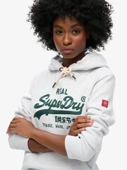 Superdry Ice Marl Embroidered vl Graphic Hoodie - Image 4 of 6