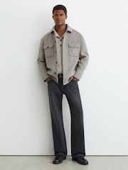 Reiss Soft Grey Liam Shirt - Image 3 of 7