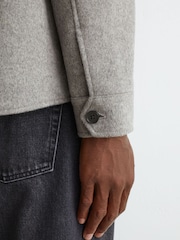 Reiss Soft Grey Liam Shirt - Image 5 of 7