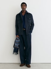 Reiss Airforce Blue Liam Shirt - Image 1 of 7