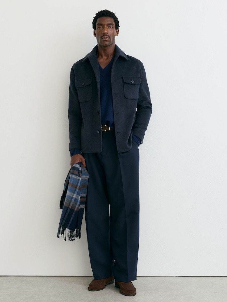 Reiss Airforce Blue Liam Shirt - Image 1 of 7 Reiss Airforce Blue Liam Shirt - Image 1 of 7