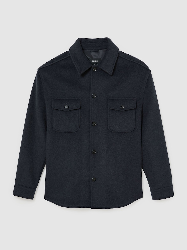 Reiss Airforce Blue Liam Shirt - Image 2 of 7 Reiss Airforce Blue Liam Shirt - Image 2 of 7