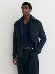 Reiss Airforce Blue Liam Shirt - Image 3 of 7