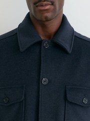Reiss Airforce Blue Liam Shirt - Image 4 of 7