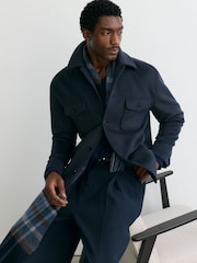 Reiss Airforce Blue Liam Shirt - Image 5 of 7