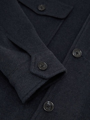 Reiss Airforce Blue Liam Shirt - Image 7 of 7