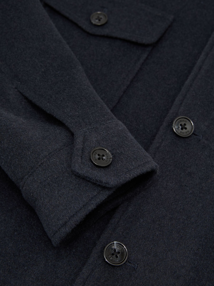 Reiss Airforce Blue Liam Shirt - Image 7 of 7 Reiss Airforce Blue Liam Shirt - Image 7 of 7