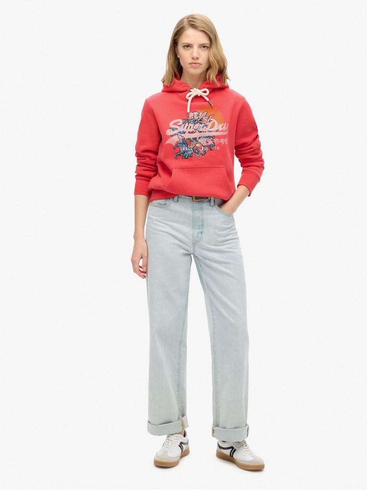 Superdry Soda Pop Red Tokyo vl Graphic Hoodie - Image 1 of 1
