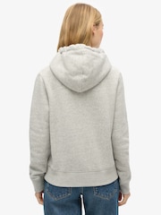 Superdry Athletic Grey Marl Chenille vl Graphic Hoodie - Image 2 of 6