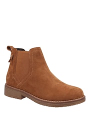 Hush Puppies Tan Brown Maddy Ankle Boots - Image 3 of 4