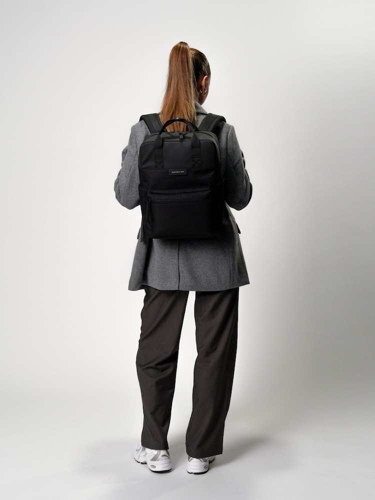 Kapten and Son Black Bergen Pro Backpack - Image 1 of 8 Kapten and Son Black Bergen Pro Backpack - Image 1 of 8