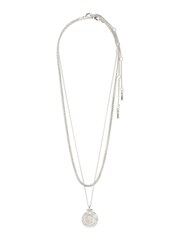 PILGRIM Silver Nomad 2 in 1 Coin and Rope Chain Necklace - Image 2 of 4