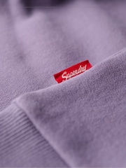 Superdry Grape Purple Embossed Logo Hoodie - Image 4 of 5