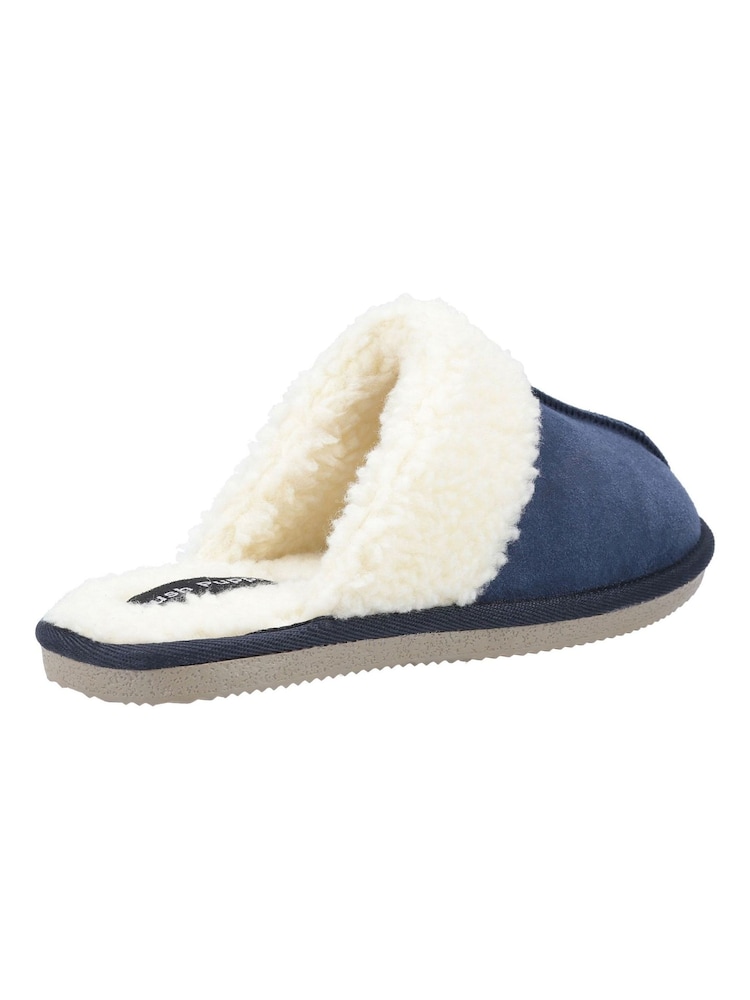 Hush Puppies Blue Arianna Mule Slippers - Image 2 of 4 Hush Puppies Blue Arianna Mule Slippers - Image 2 of 4