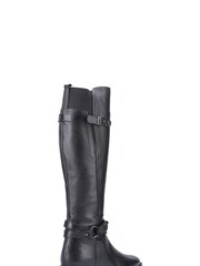 Riva Black Athens Leather Buckle Zip Long Boots - Image 3 of 4