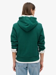 Superdry Dark Pine Green Embossed Logo Hoodie - Image 2 of 7