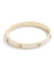 COACH White Signature Enamel Bangle Bracelet - Image 1 of 2