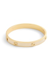 COACH White Signature Enamel Bangle Bracelet - Image 3 of 6