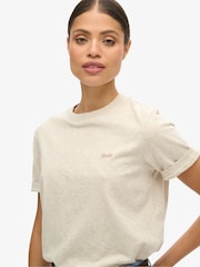 Superdry Neutral 100% Cotton Essential Logo Emb T-Shirt - Image 2 of 6