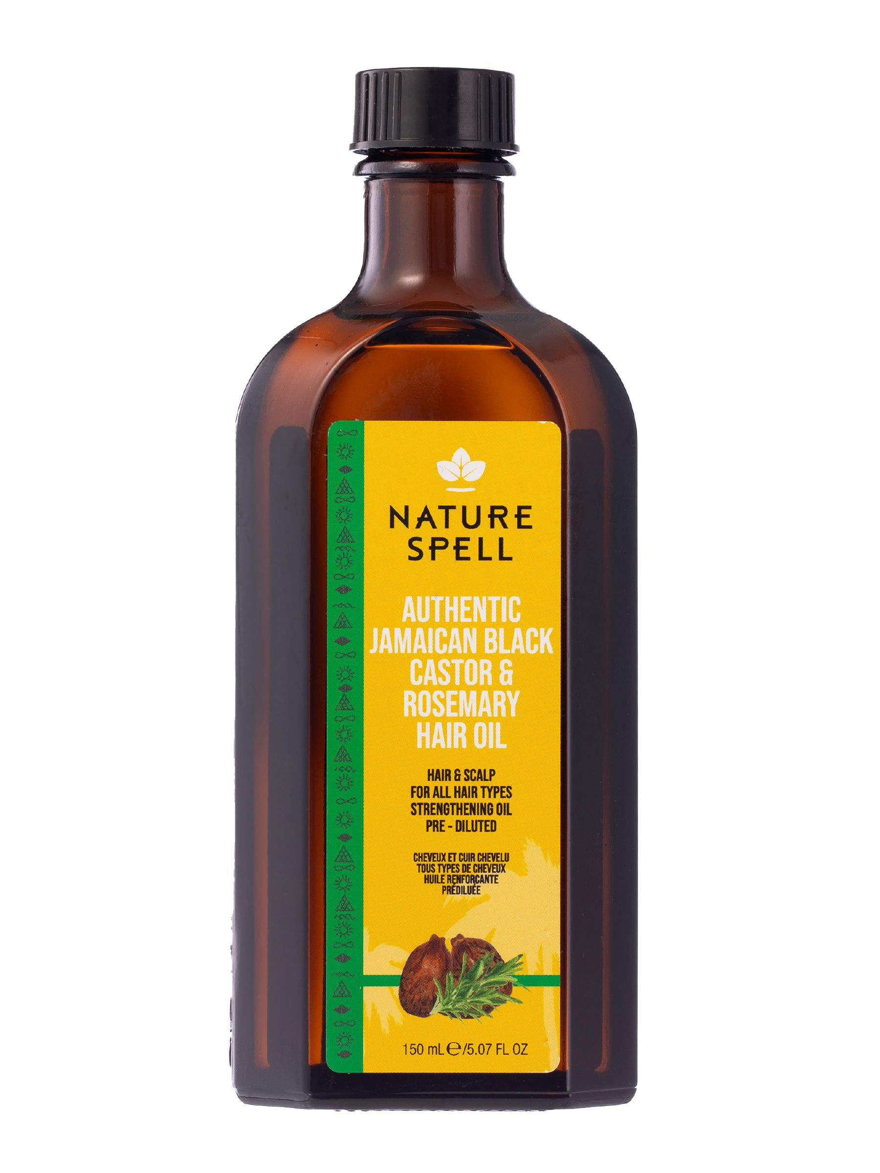 Nature Spell Authentic Jamaican Black Castor Oil With Rosemary For Hair & Body 150 Ml - Authentic Jbco For All Hair Types - Natural Hair Growth - Stre - Image 4