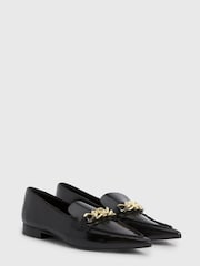 Tommy Hilfiger Chain Pointy Ballerina Black Shoes - Image 1 of 5