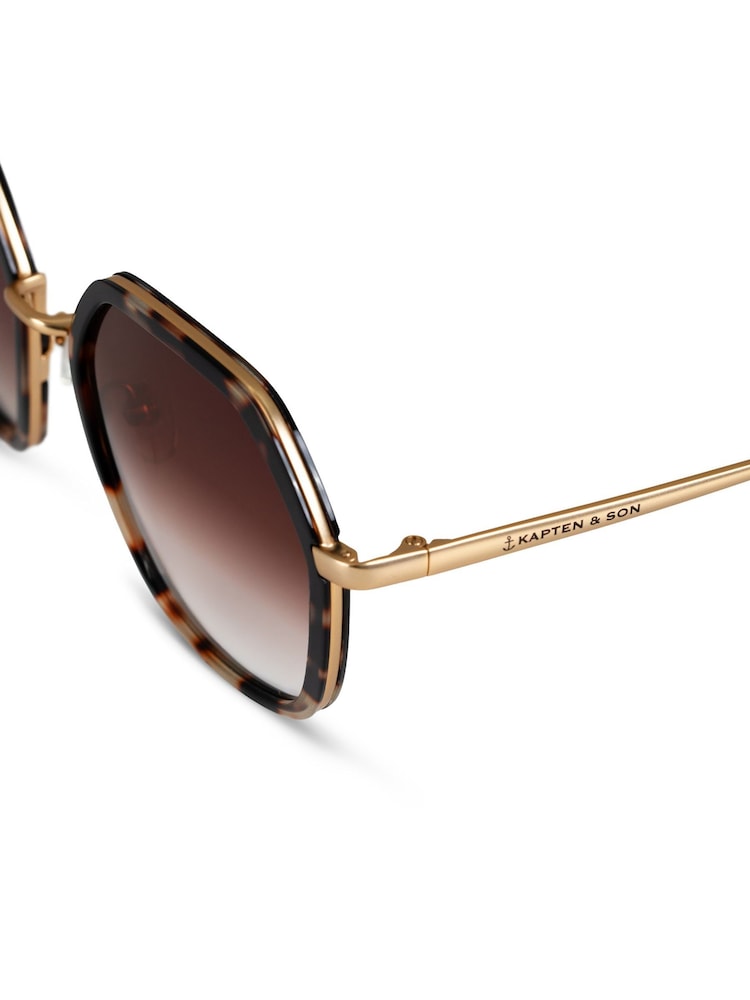 Kapten and Son Brown Amsterdam Edge Sunglasses - Image 3 of 3 Kapten and Son Brown Amsterdam Edge Sunglasses - Image 3 of 3
