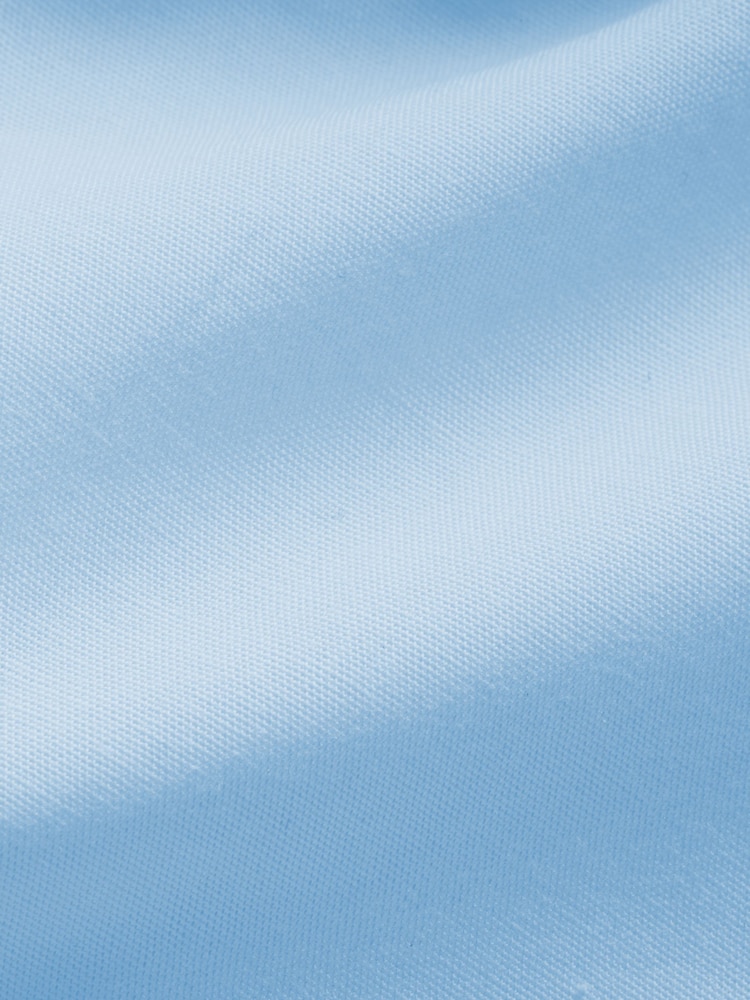 Peckham Rye Blue Poplin Long Sleeve 100% Cotton Shirt - Image 7 of 7