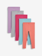 Bright Leggings 5 Pack (3-16yrs) - Image 1 of 8