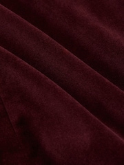 Reiss Bordeaux Apsara Tailored Fit Velvet Single-Breasted Blazer - Image 9 of 9