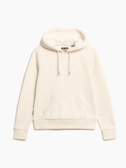 كريمي شوفاني بخيوط شاحبة - سترة هودي بشعار معدني Luxe من Superdry - صورة 3 من 4