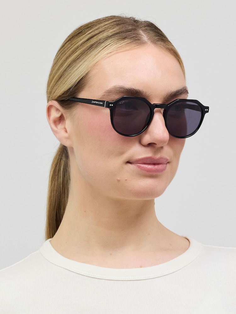 Kapten and Son Black Manila Sunglasses - Image 1 of 6 Kapten and Son Black Manila Sunglasses - Image 1 of 6