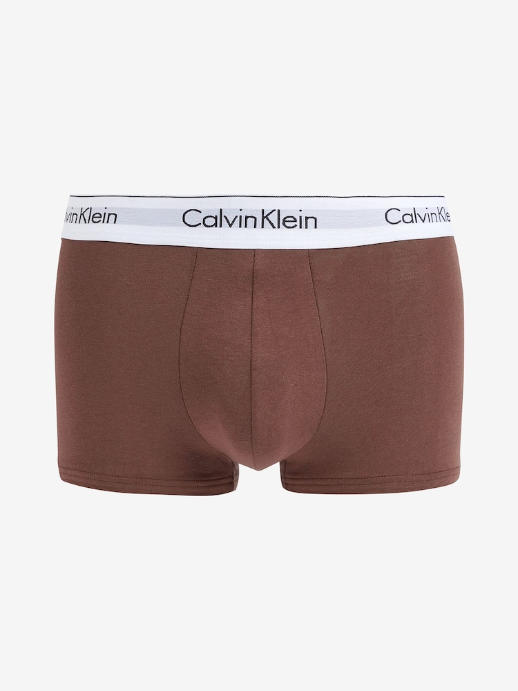 Calvin Klein Grey Modern Cotton Stretch Trunks 3 Pack - Image 2 of 10