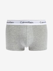 Calvin Klein Grey Modern Cotton Stretch Trunks 3 Pack - Image 4 of 10