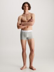 Calvin Klein Grey Modern Cotton Stretch Trunks 3 Pack - Image 7 of 10