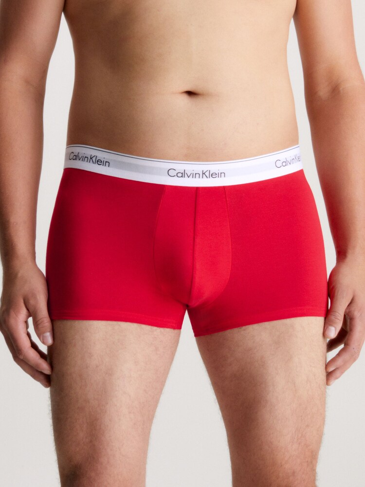 Calvin Klein Grey Modern Cotton Stretch Trunks 3 Pack - Image 9 of 10