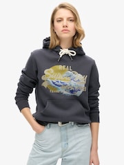 Superdry Ebony Tokyo vl Graphic Hoodie - Image 1 of 1