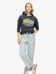 Superdry Ebony Tokyo vl Graphic Hoodie - Image 3 of 6